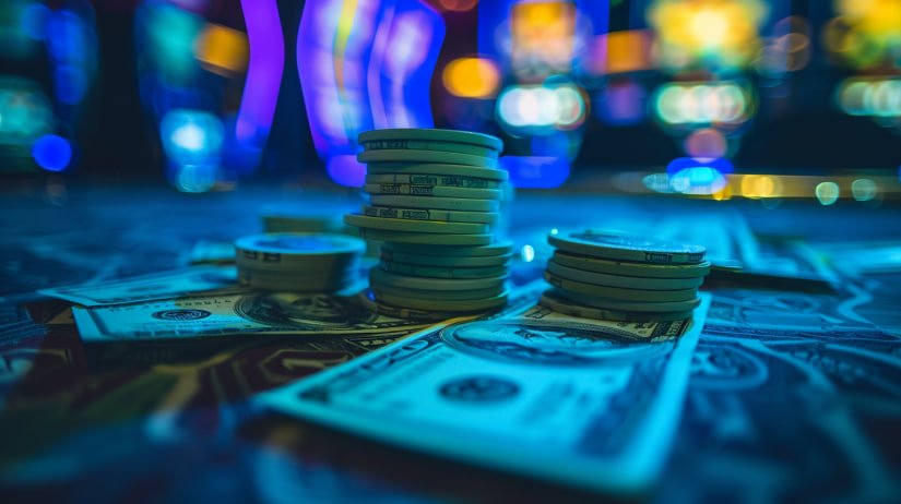 Dealer live casino balon99 sedang membuka kartu secara langsung